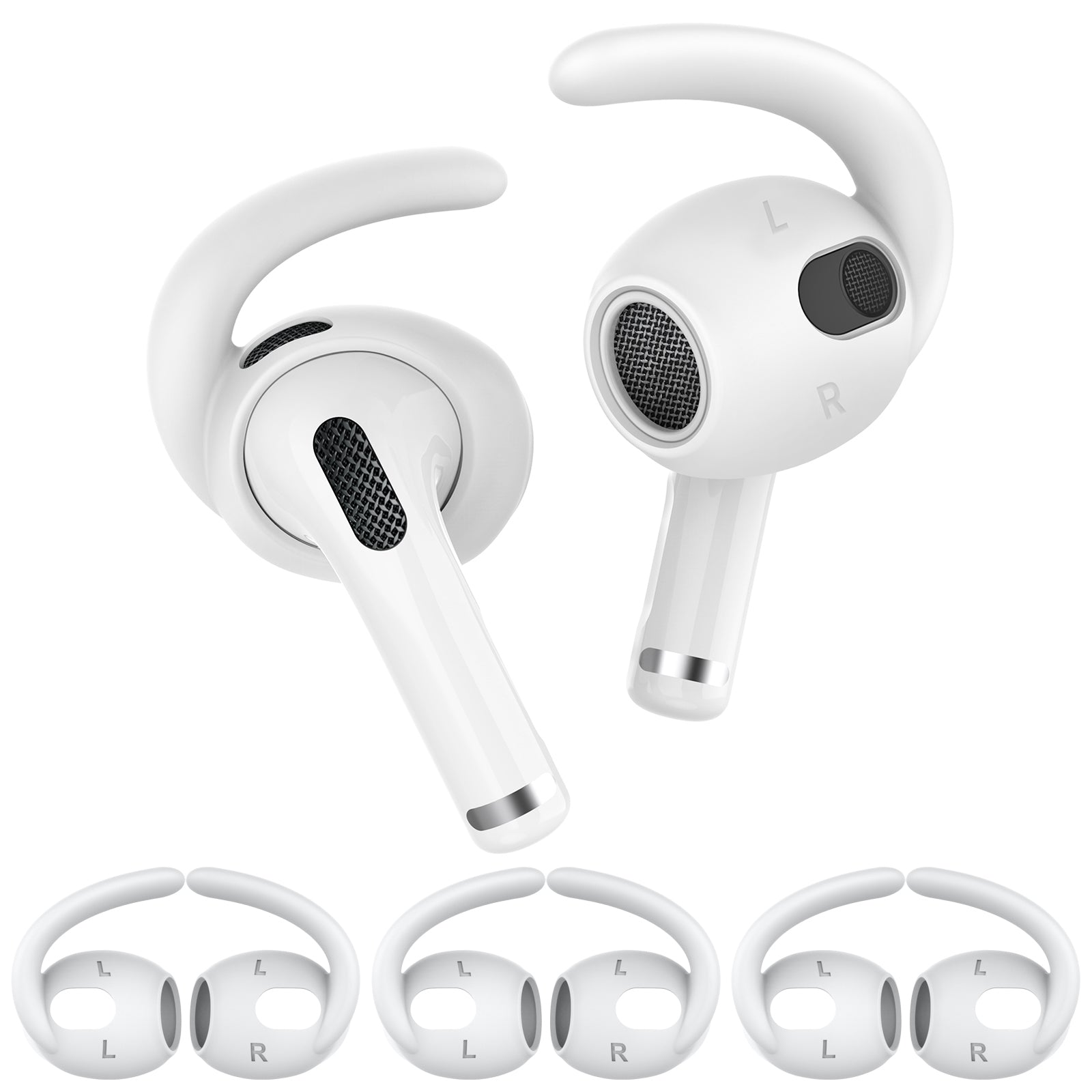 AHASTYLE PT60-3 3 Pairs L Size Earphone Tips for Apple AirPods 3 Anti-slip Earbuds Cover Soft Silicone Anti-lost Earhook Eartips AHASTYLE PT60-3 3 Pairs L Size Earphone Tips for Apple AirPods 3 Anti-slip Earbuds Cover Soft Silicone Anti-lost Earhook Eartips